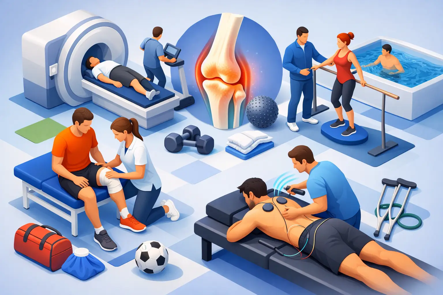 Recuperare medicală după accidentare sportivă