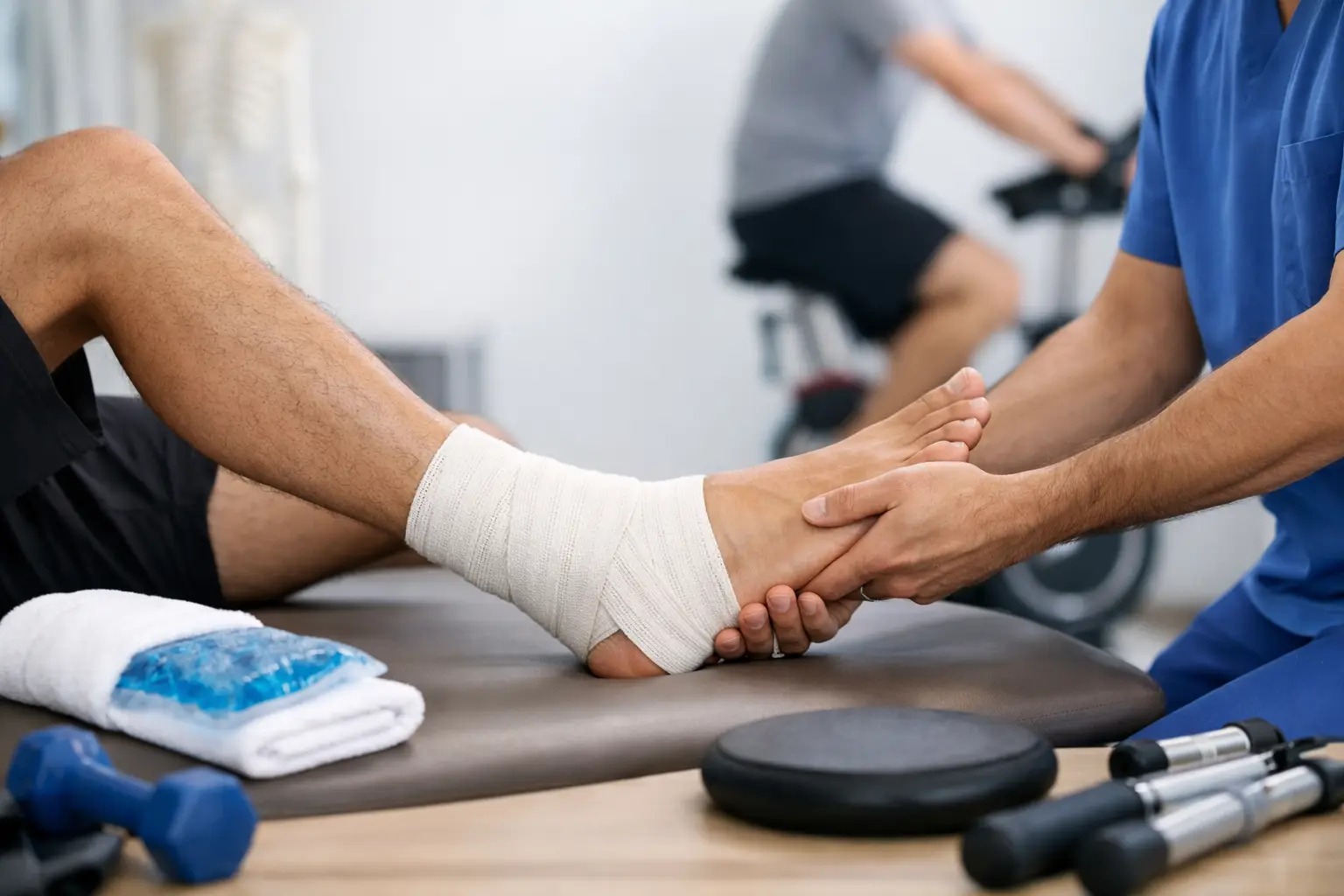 Ghid recuperare după entorsă gleznă